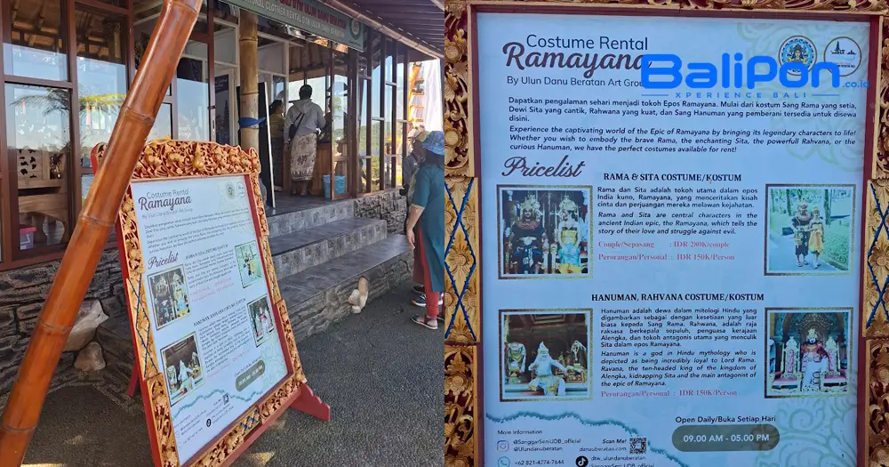 Sewa Kostum Bali di Bedugul