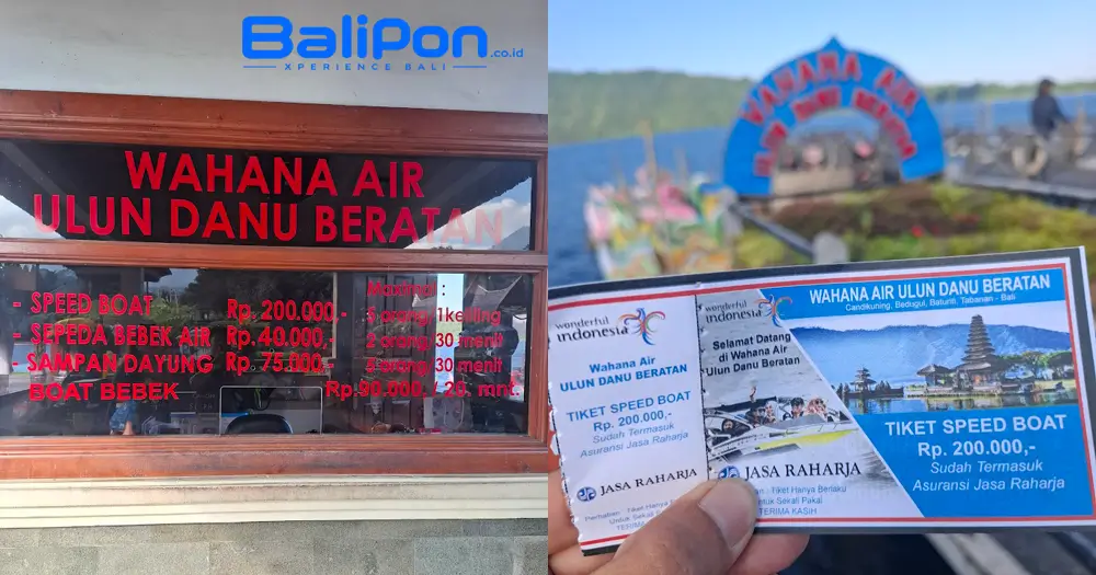 Tiket Wahana Air di Ulun Danu Bedugul